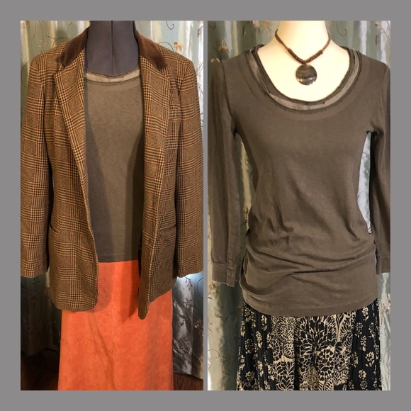 Brown J. Crew Top - Picture 2 of 7